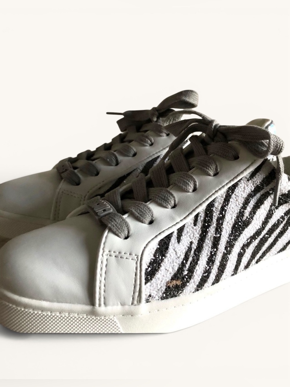 Sam Edelman Circus Devin Zebra Accent Lace Up Sneaker Tennis Shoe size 8 - Picture 7 of 15